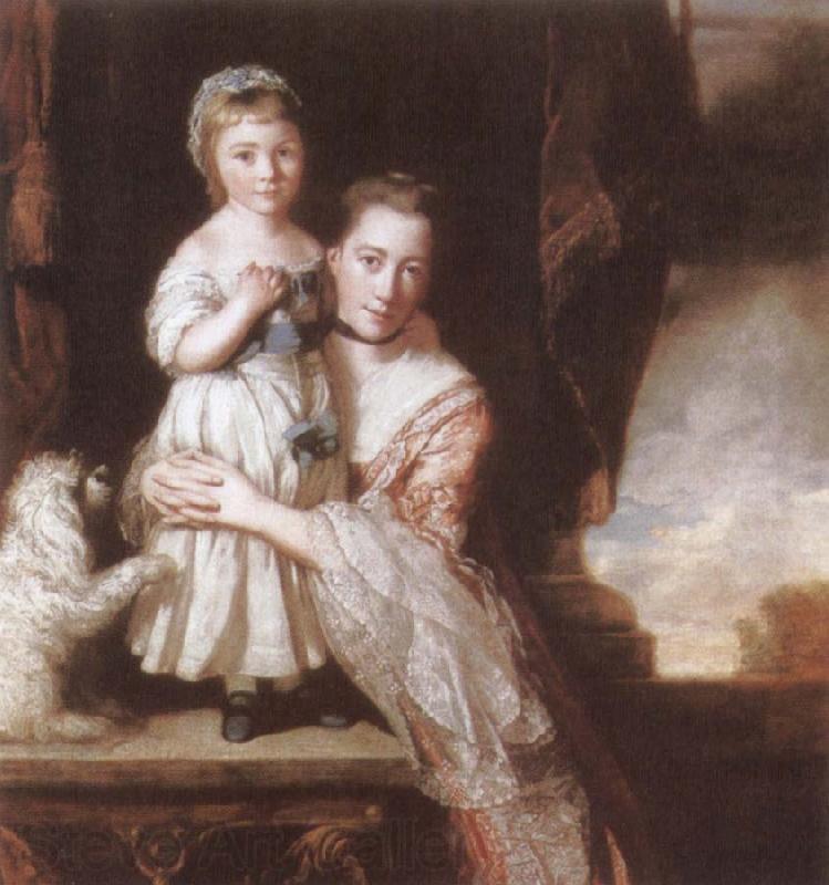 Sir Joshua Reynolds The Countess Spencer with her Daughter Georgiana